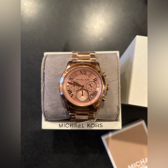 Michael Kors Ritz Rose Gold-Tone Watch - Picture 6 of 7